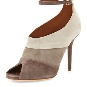 NEW Malone Souliers Sheila Suede Ankle-Wrap Pump